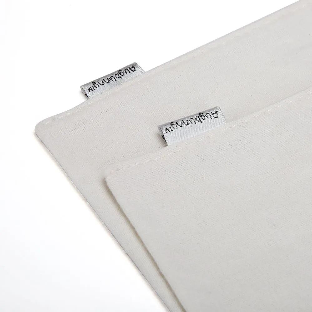 100% Cotton Canvas Travel Laundry Bag, 2-Pack