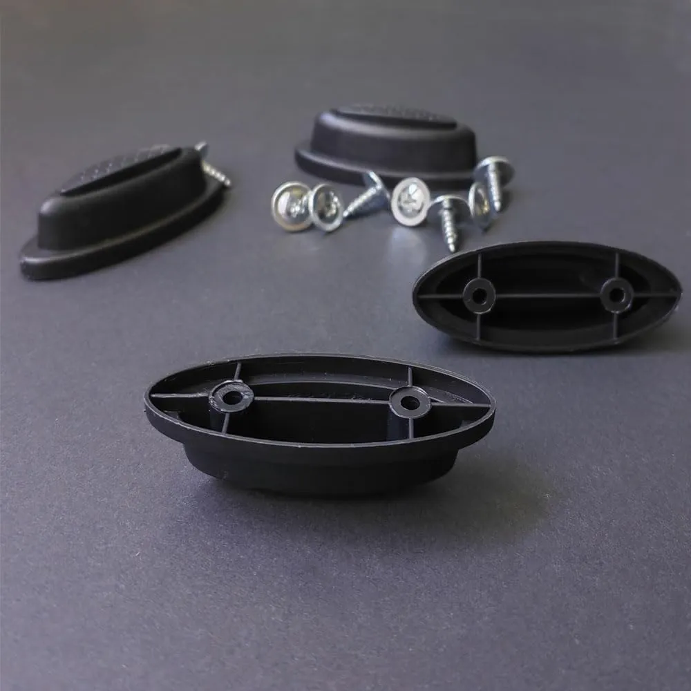 2 Pair Luggage Side Feet Suitcase Bracket Foot Replacements Luggage Case Legs with Screws, Anti-Slip Foot Nails, Travel Case Foot Studs, DIY Project