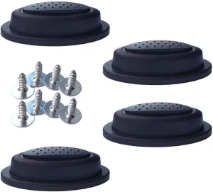 2 Pair Luggage Side Feet Suitcase Bracket Foot Replacements Luggage Case Legs with Screws, Anti-Slip Foot Nails, Travel Case Foot Studs, DIY Project