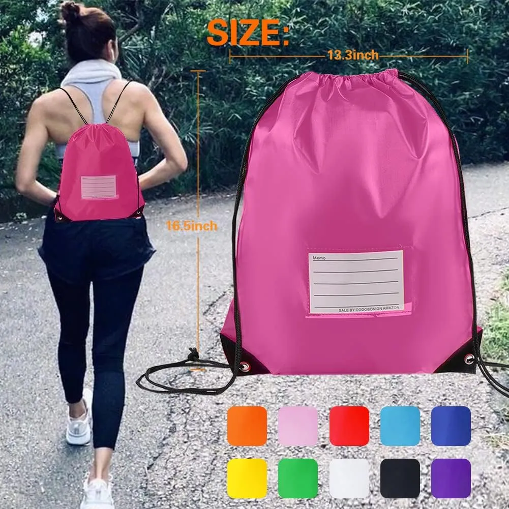 20 Pack Drawstring Bags,Bulk Draw String Backpack, DIY Gym Sports Cinch Bag Sackpack for Women Men
