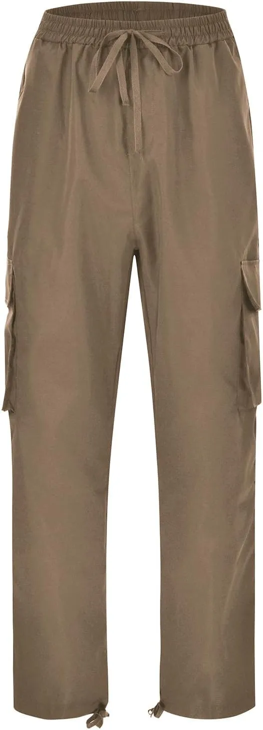 2023 Men's Casual Cargo Pants with Multi Pockets Stylish Plus Size Hiking Pants Workout Joggers Sweatpants Trousers for Men