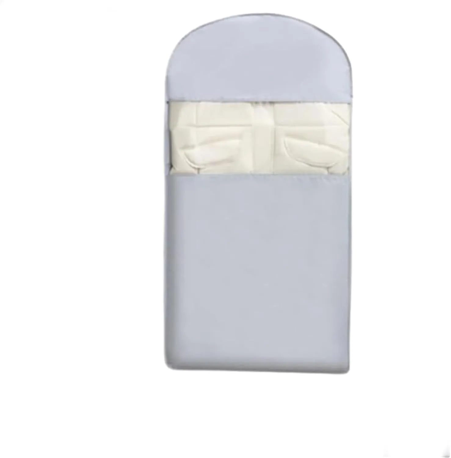 2025 Space Saving Hanging Garment Bag with Self Compression Zipper, Self Compression Garment Bags, Space Saving Hanging Bag, Coat Storage Bag Hanging (Gray, M)