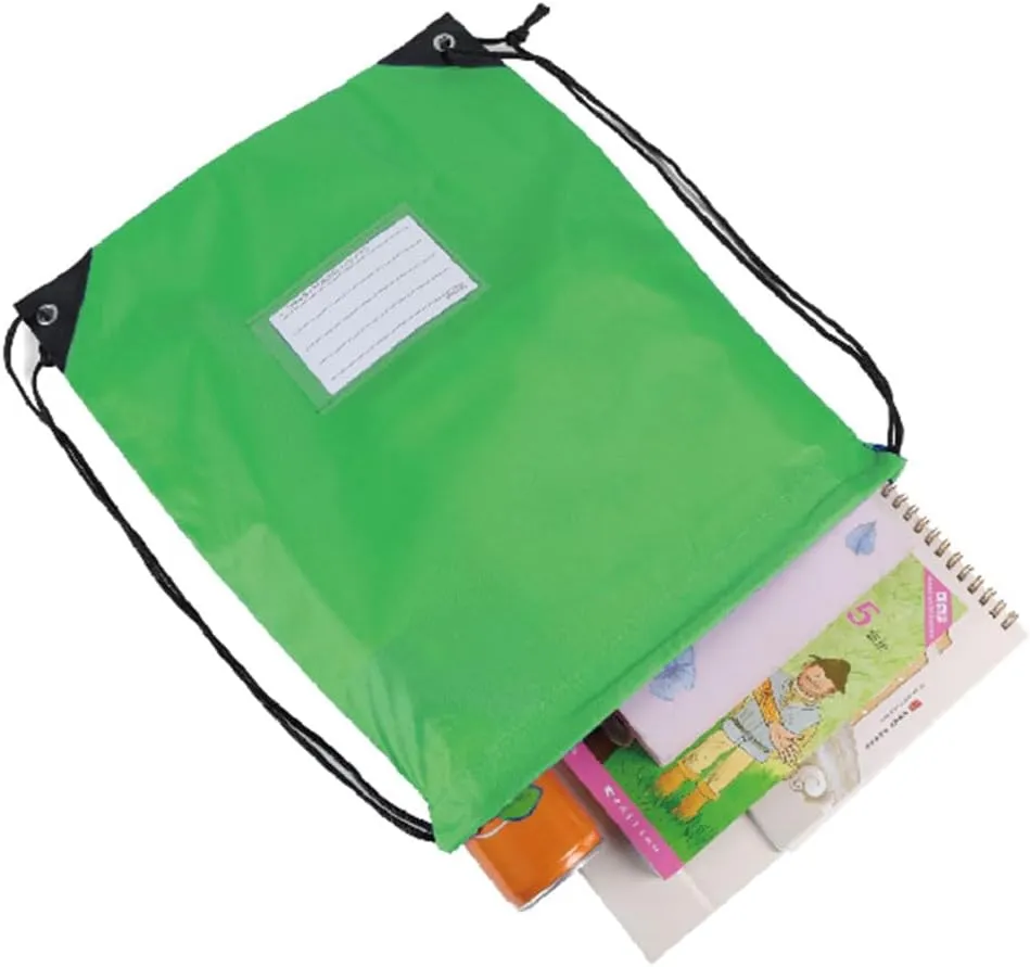 40 Pcs Drawstring Bags,Bulk Draw String Backpack, DIY Gym Sports Cinch Bag Sackpack for Women Men, Green