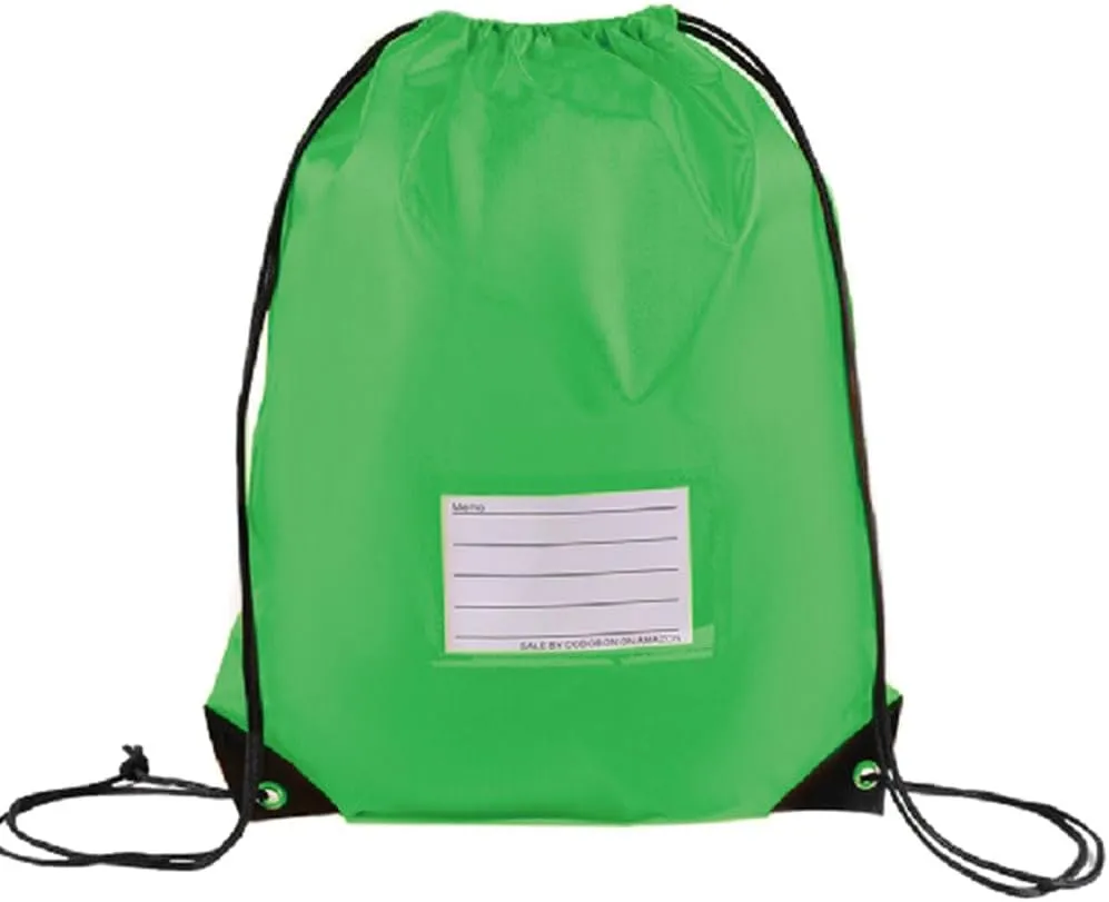 40 Pcs Drawstring Bags,Bulk Draw String Backpack, DIY Gym Sports Cinch Bag Sackpack for Women Men, Green