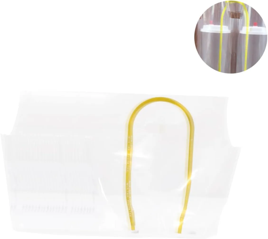50pcs Transparent Bag Tea Bag Beverage Bag Plastic Drinkware Trolley Bags for Shopping Cart Drink Pouches Clear Packaging Bags Clear Drink Carrier Bags Milk Coffee Juice re-usable