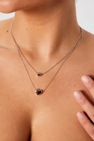 All My Love Necklace And Earring Set - Silver
