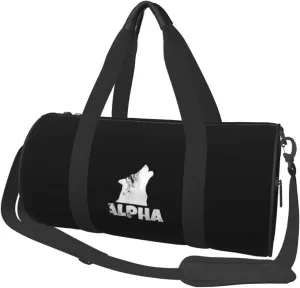 Alpha Lone Wolf Convertible Garment Bag with Shoulder Strap, Carry on Garment Duffel Bag for Men Women - Rolling Foldable for Travel Luggage Bags (Black)