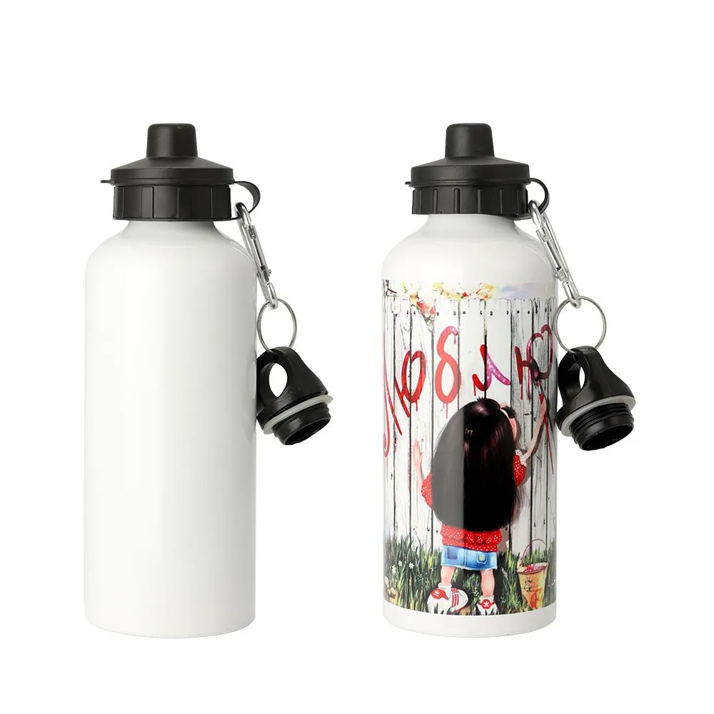 Aluminium Water Bottle 500ml White