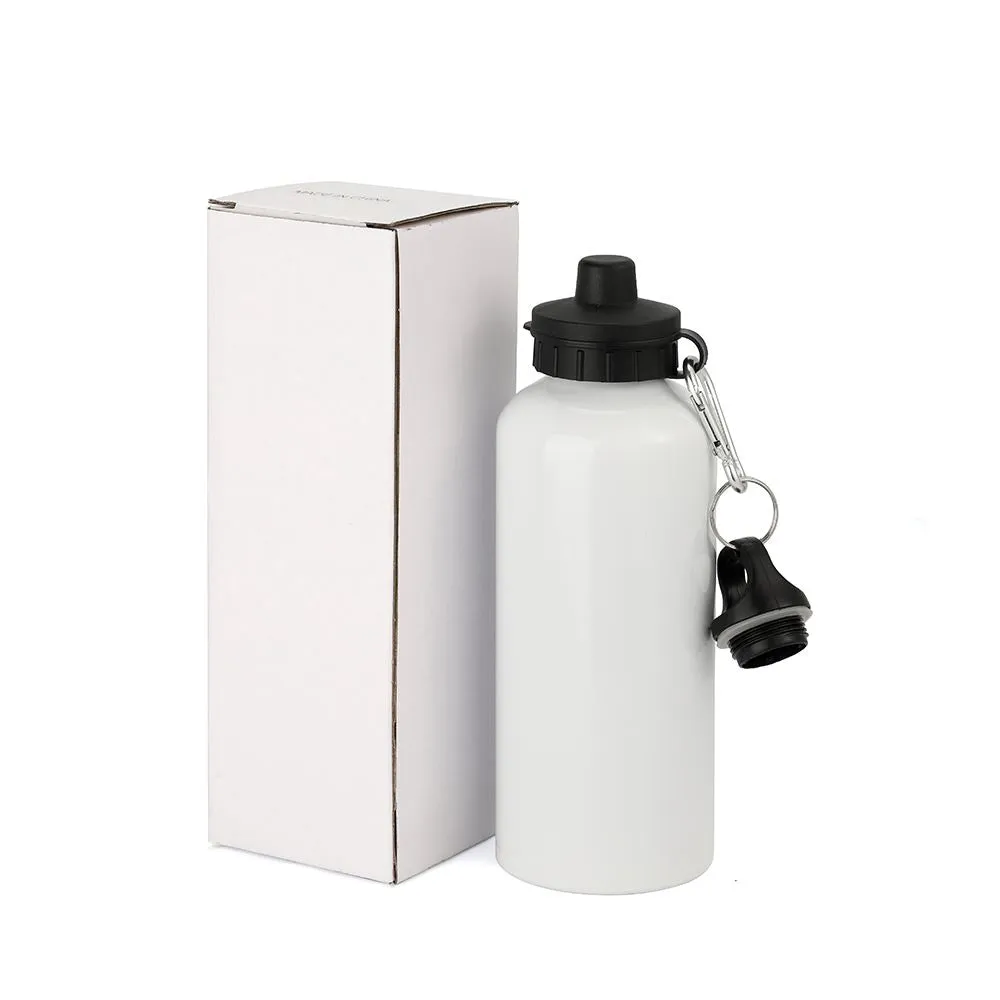 Aluminium Water Bottle 500ml White