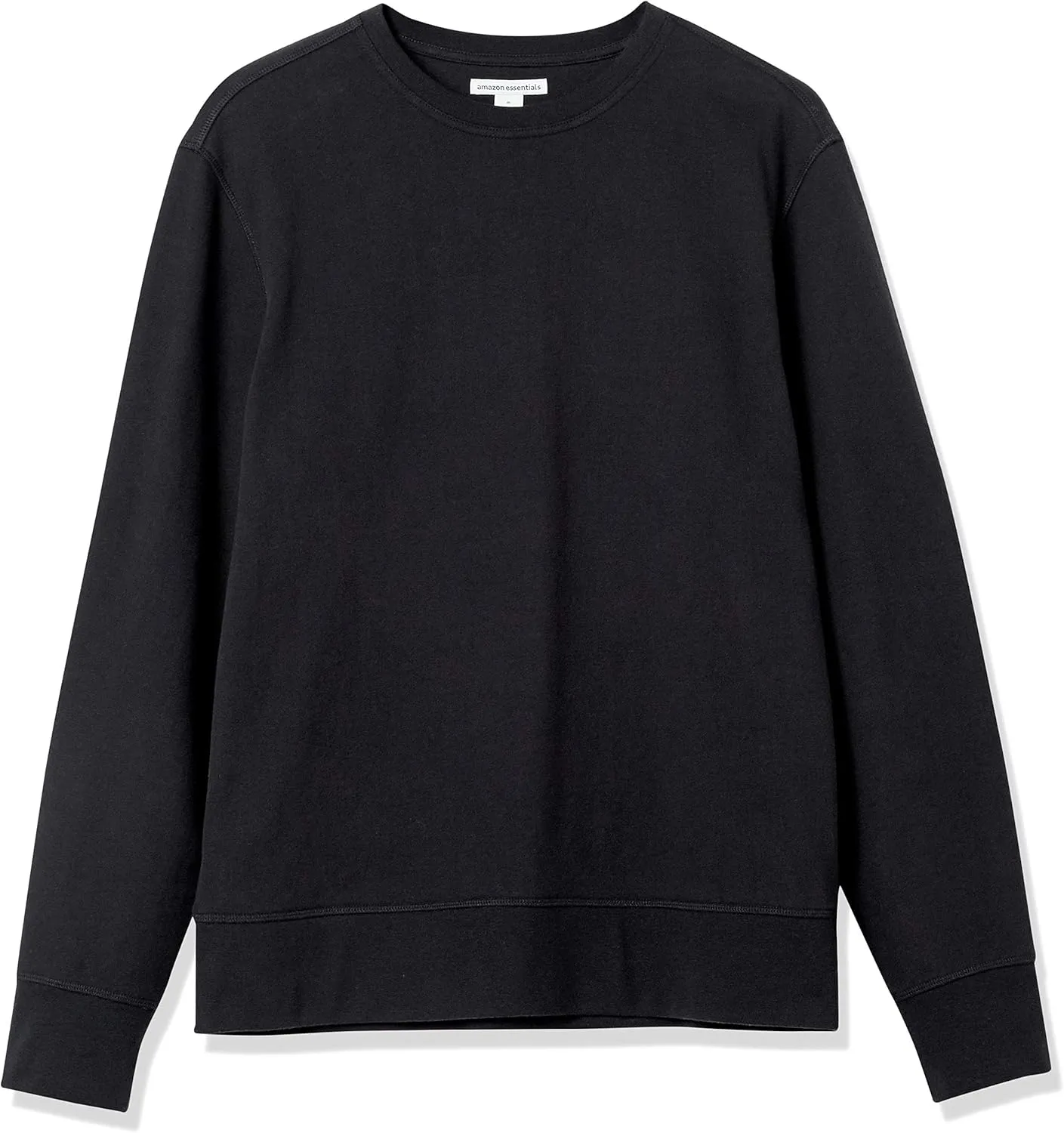 Amazon Essentials Men's Long-Sleeve Lightweight Fleece French Terry Crewneck Sweatshirt