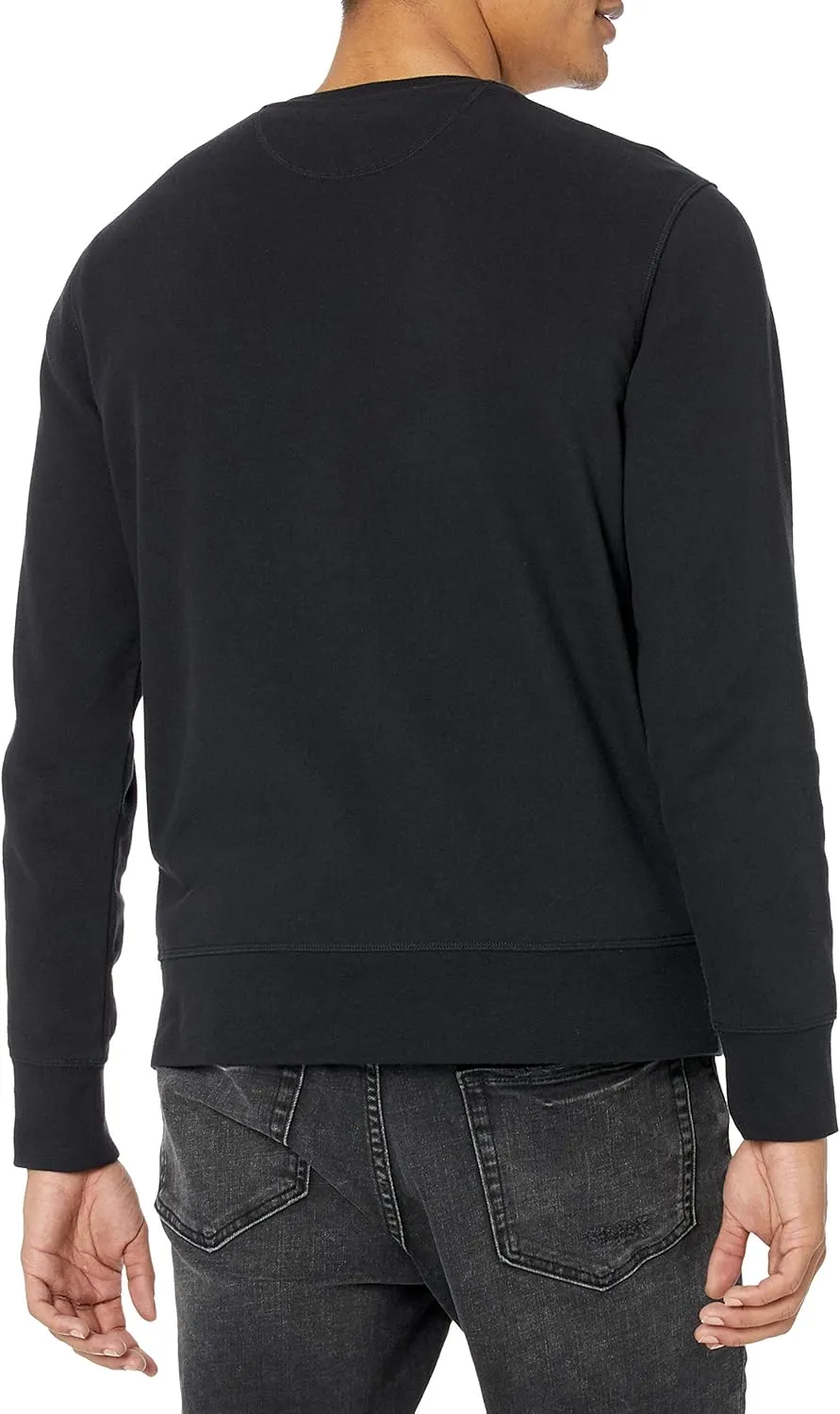 Amazon Essentials Men's Long-Sleeve Lightweight Fleece French Terry Crewneck Sweatshirt
