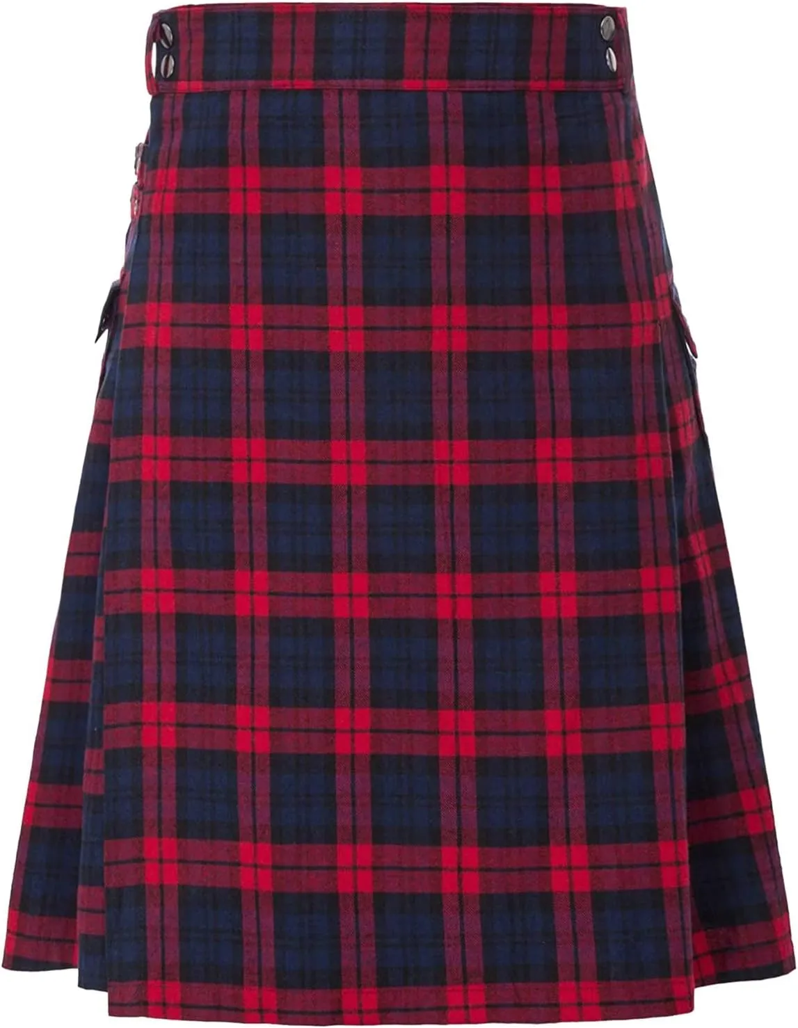 Authentic Scottish Men's Tartan Kilts Pocket Pleated Skirt Highland Light Weight Value Kilt The Scotland Kilt