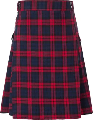 Authentic Scottish Men's Tartan Kilts Pocket Pleated Skirt Highland Light Weight Value Kilt The Scotland Kilt