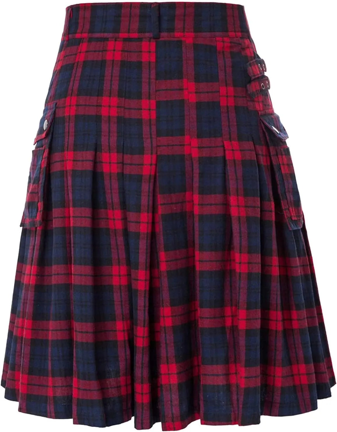 Authentic Scottish Men's Tartan Kilts Pocket Pleated Skirt Highland Light Weight Value Kilt The Scotland Kilt