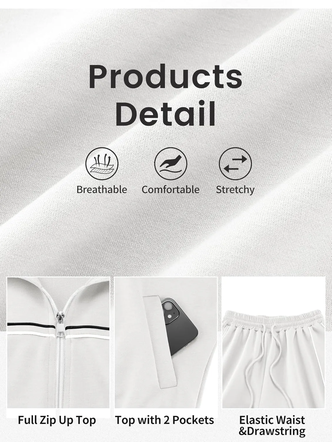 AVAMO 2 Piece Tracksuit for Women Sweatsuits Sets Outfits Long Sleeve Zip Up Sweatshirt Long Pants Jogging Suits