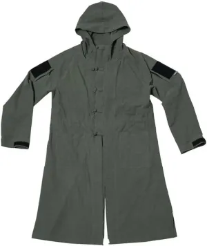 BACRAFT Tactical Long Coat with Hood, Outdoor Cotton Training Cloak for Adults, Women, Outdoor Enthusiasts, Role-Players, Dark Green