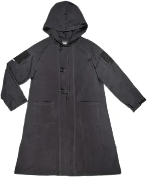 BACRAFT Tactical Long Coat with Hood, Outdoor Cotton Training Cloak for Medieval Samurai Protector Defense Gear