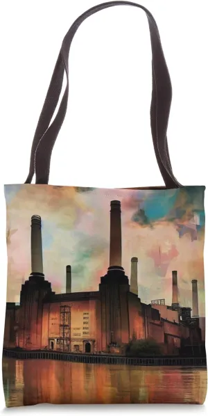 Battersea South London Tees Power Station Tote Bag