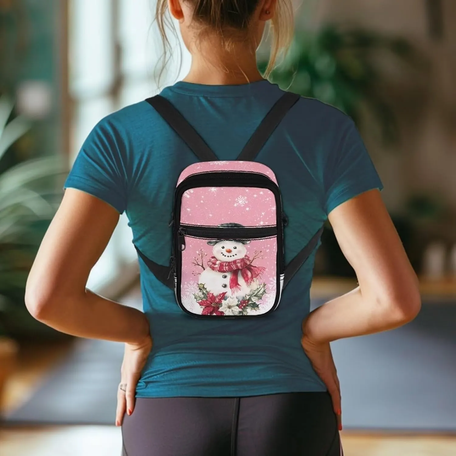 BIGCARJOB Shoulder Handbags for Womens Mini Crossbody Backpack Small Belt Bags Travel Sling Pouch Crossbody Fanny Pack