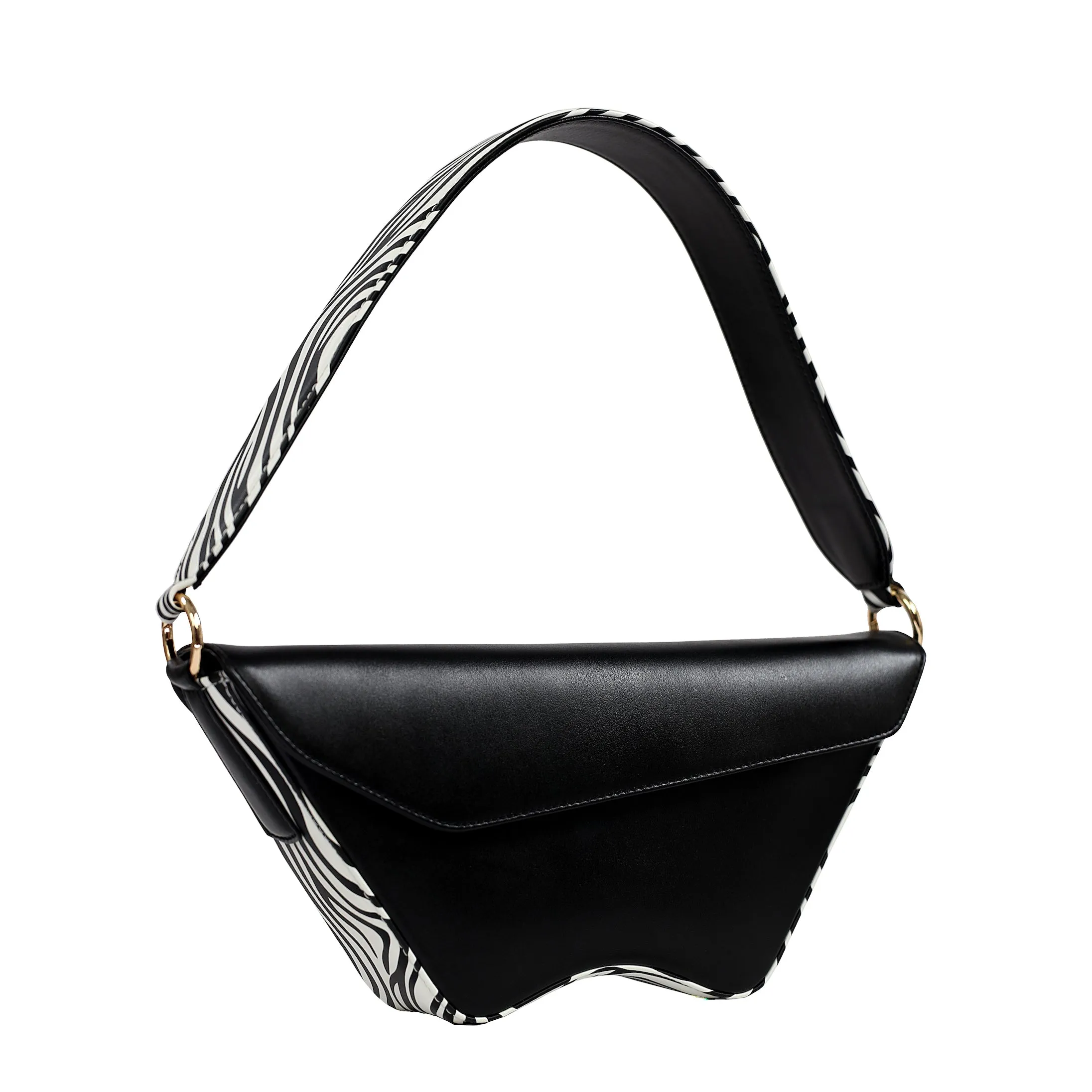 Black x Zebra Nadira Bag