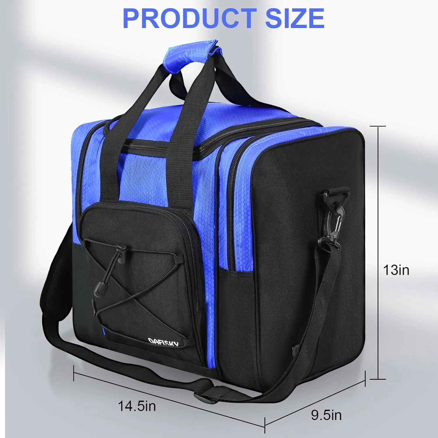 Bowling Ball Bag - Single Ball Tote with Padded Holder, Shoe Compartment and Strap