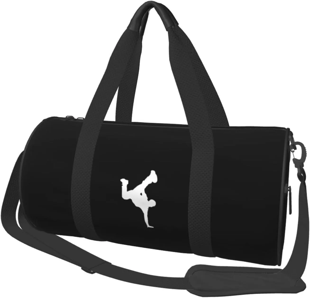 Break Dance Convertible Garment Bag with Shoulder Strap, Carry on Garment Duffel Bag for Men Women - Rolling Foldable for Travel Luggage Bags (Black)