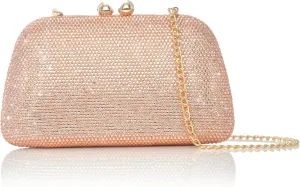 Bright Crystal Clutch Bag Sparkling Full Rhinestone Evening Bag for Women Elegant Formal Occasion Wedding Bridal Graduation