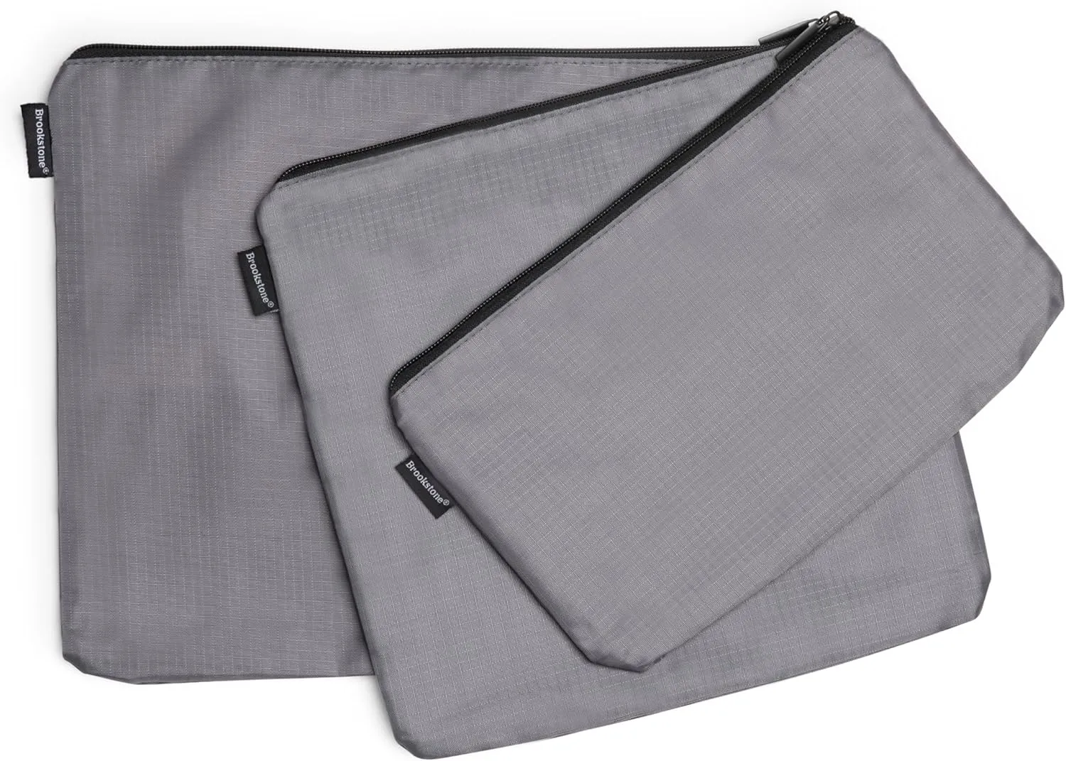 Brookstone Packing Cubes - 6 Piece Compression Packing Cubes for Travel - Tear Resistant Travel Essentials Bag Organizer Set, Dark Grey