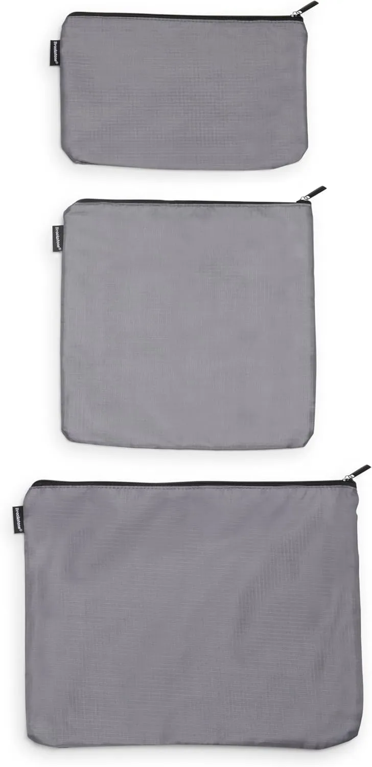 Brookstone Packing Cubes - 6 Piece Compression Packing Cubes for Travel - Tear Resistant Travel Essentials Bag Organizer Set, Dark Grey