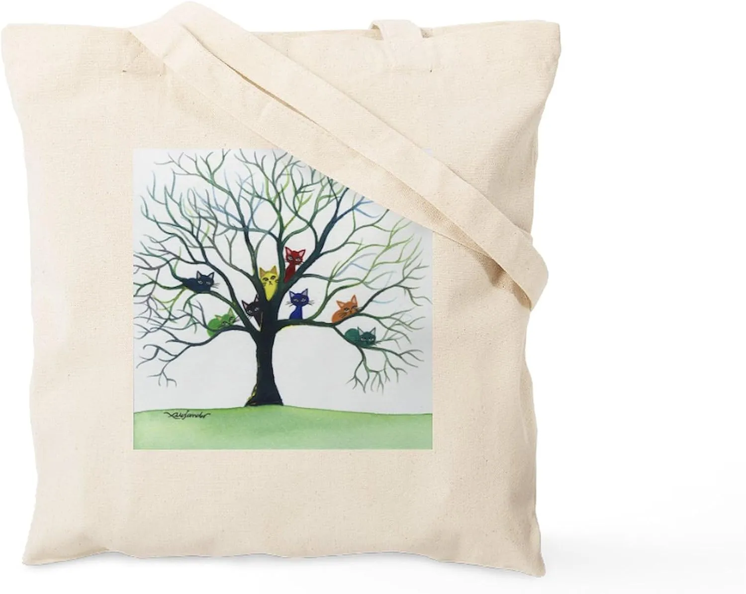 CafePress Eau Claire Stray Cats Tote Bag Natural Canvas Tote Bag, Reusable Shopping Bag