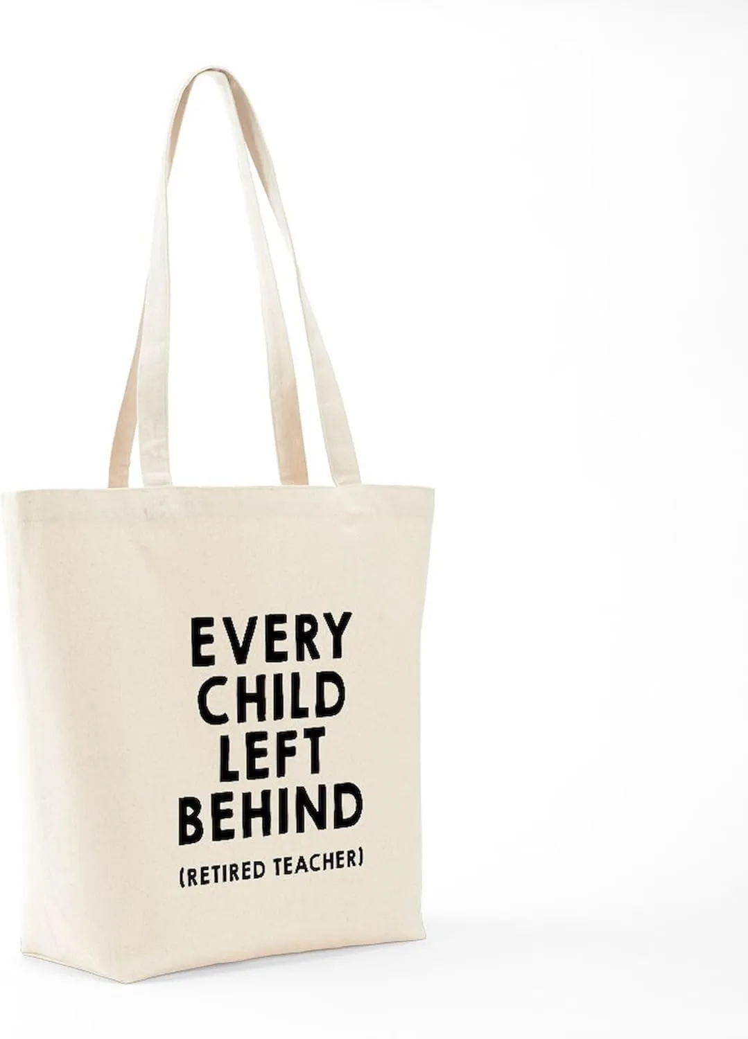 CafePress Every Child Left Behind Tote Bag Reusable Natural Beige Canvas Shopping Bag