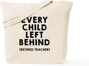 CafePress Every Child Left Behind Tote Bag Reusable Natural Beige Canvas Shopping Bag