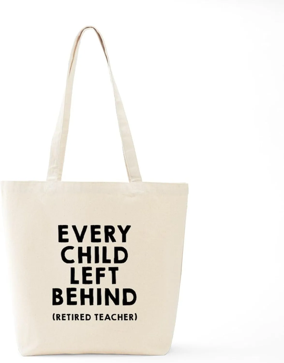 CafePress Every Child Left Behind Tote Bag Reusable Natural Beige Canvas Shopping Bag