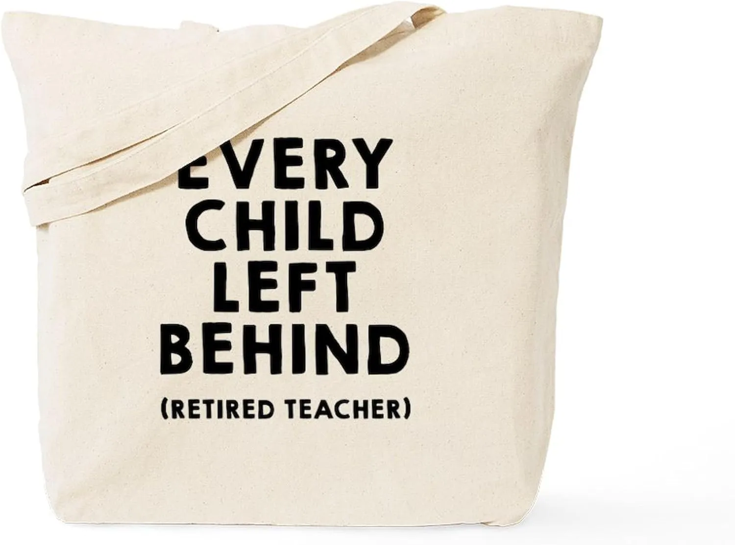 CafePress Every Child Left Behind Tote Bag Reusable Natural Beige Canvas Shopping Bag