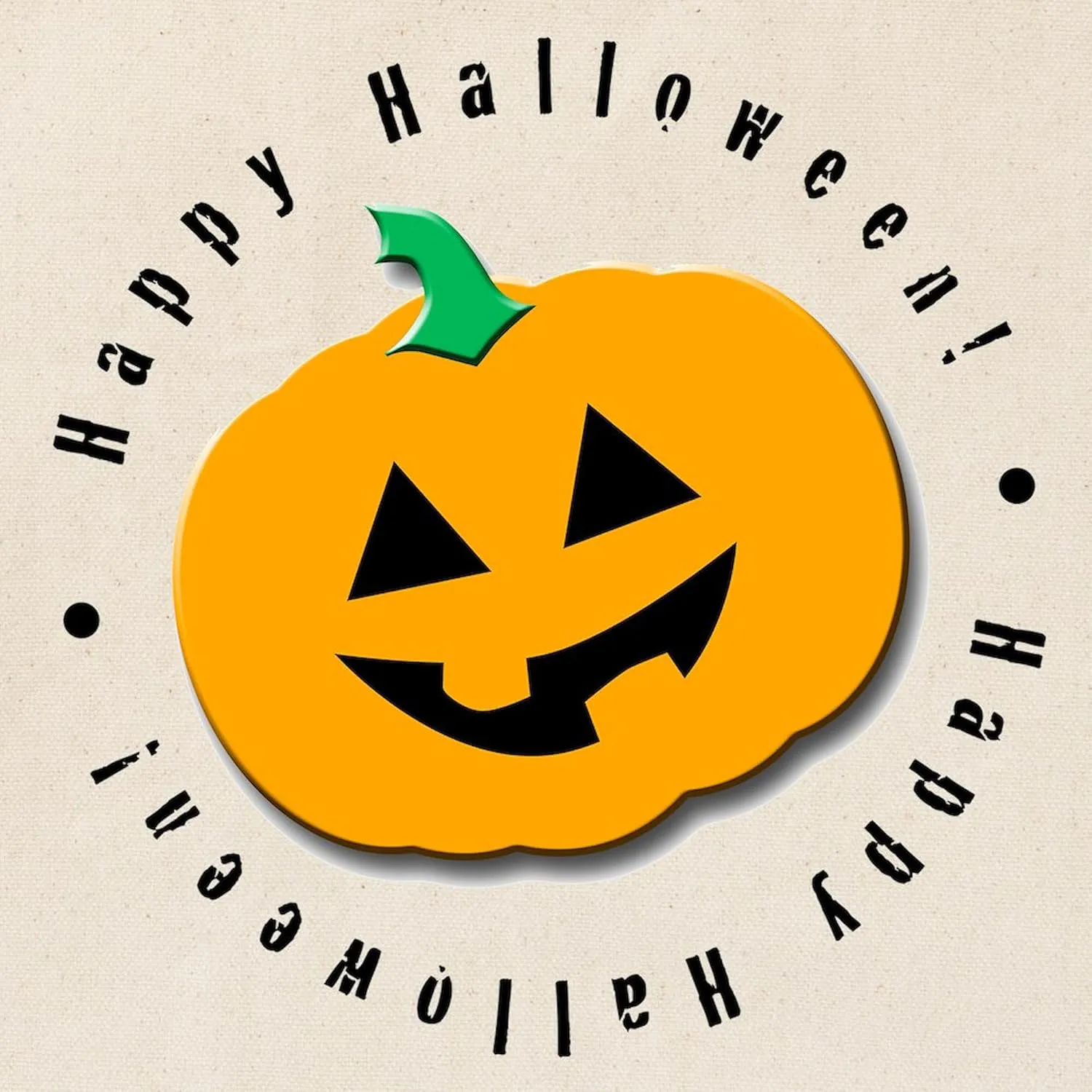 CafePress Halloween Pumpkin Tote Bag Reusable Natural Beige Canvas Shopping Bag