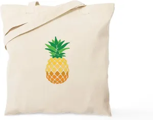 CafePress Pineapple Tote Bag Natural Canvas Tote Bag, Reusable Shopping Bag