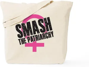 CafePress Smash The Patriarchy Tote Bag Natural Canvas Tote Bag, Reusable Shopping Bag