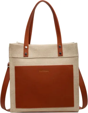 Canvas Handbag Large Crossbody Bags Satchel Work Handbags Purse Designer Tote Bags for Women