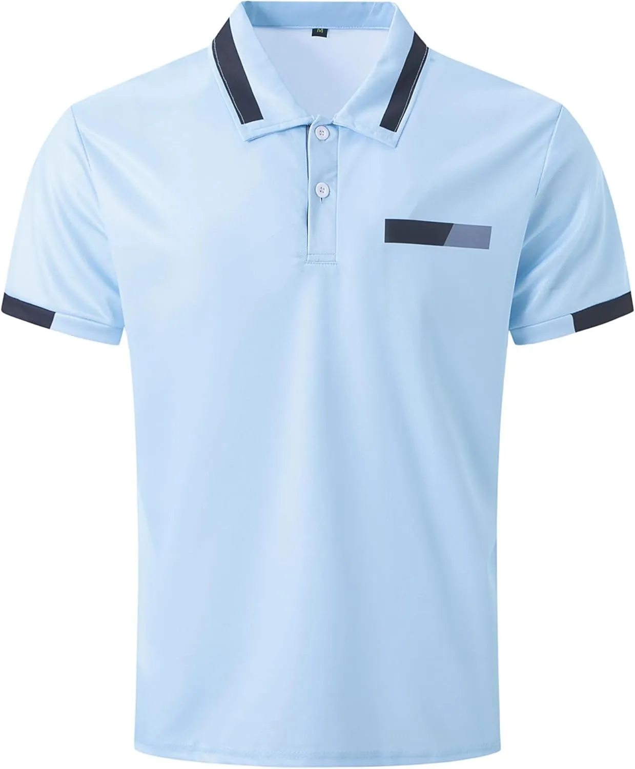 Casual Polo Shirts for Men Short Sleeve Work Business Tees Fashion Golf Slim Fit Lapel T-Shirts Classic Basic Tops