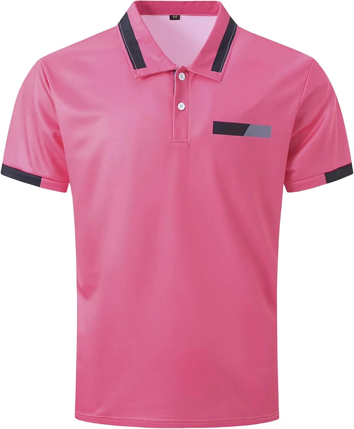 Casual Polo Shirts for Men Short Sleeve Work Business Tees Fashion Golf Slim Fit Lapel T-Shirts Classic Basic Tops