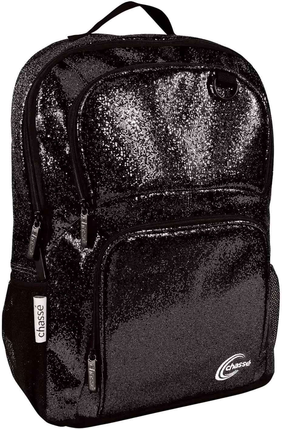 chass Girls Glitter Cheerleading Backpack (Black)
