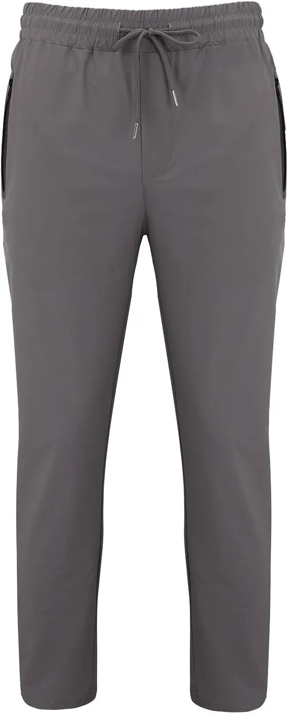 Chinos Slim Fit Men's Pants with Deep Pockets Loose Fit Casual Jogging Trousers for Running Workout