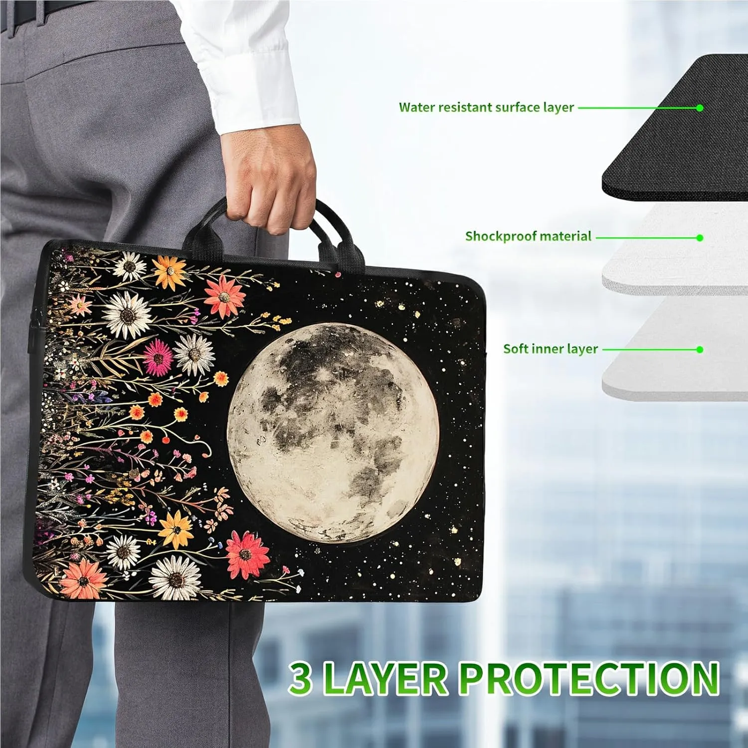 Computer Bags for Laptops for Women 13/14/15 Inch, Large Capacity Handbag Suitable for Business, Office, Work Bag