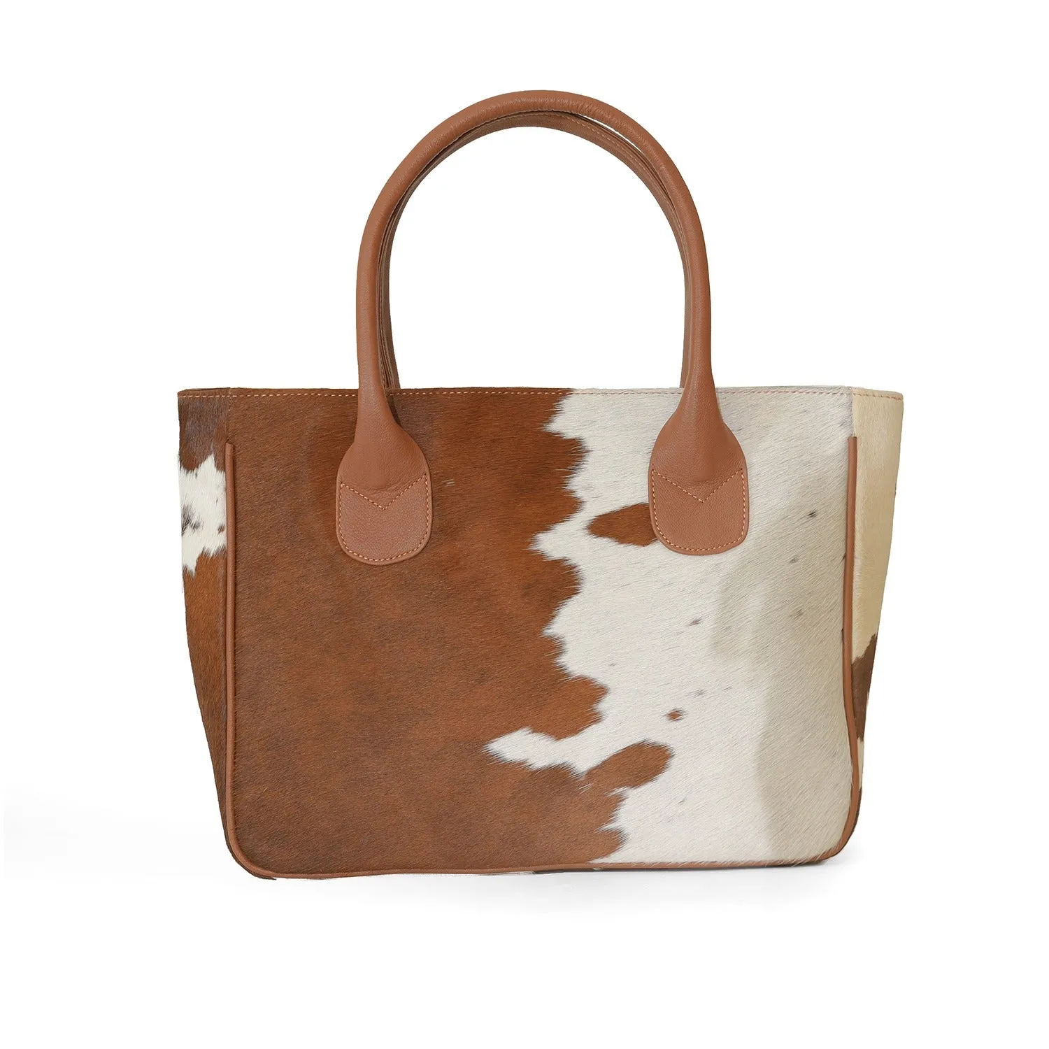 Cowhide Hair On Handbags Brown & white