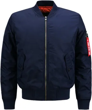 Cresay Men's Sportswear Bomber Jackets Blouson Coats Thick Outwear