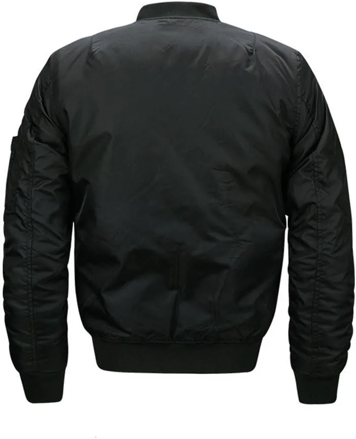 Cresay Men's Sportswear Bomber Jackets Blouson Coats Thick Outwear