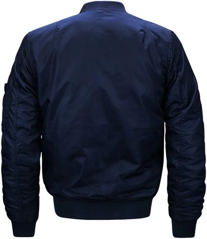 Cresay Men's Sportswear Bomber Jackets Blouson Coats Thick Outwear
