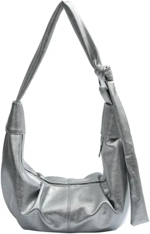 Crescent Hobo Bags for Women Vegan Leather Shoulder Bag Purse Trendy Dumplingg Bag Slouchy Crossbody Bags