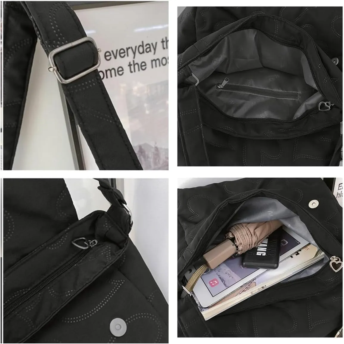 Crossbody Bags Nylon Messenger Tote Bags Messenger Bag Cute Aesthetic Tote Bag Aesthetic