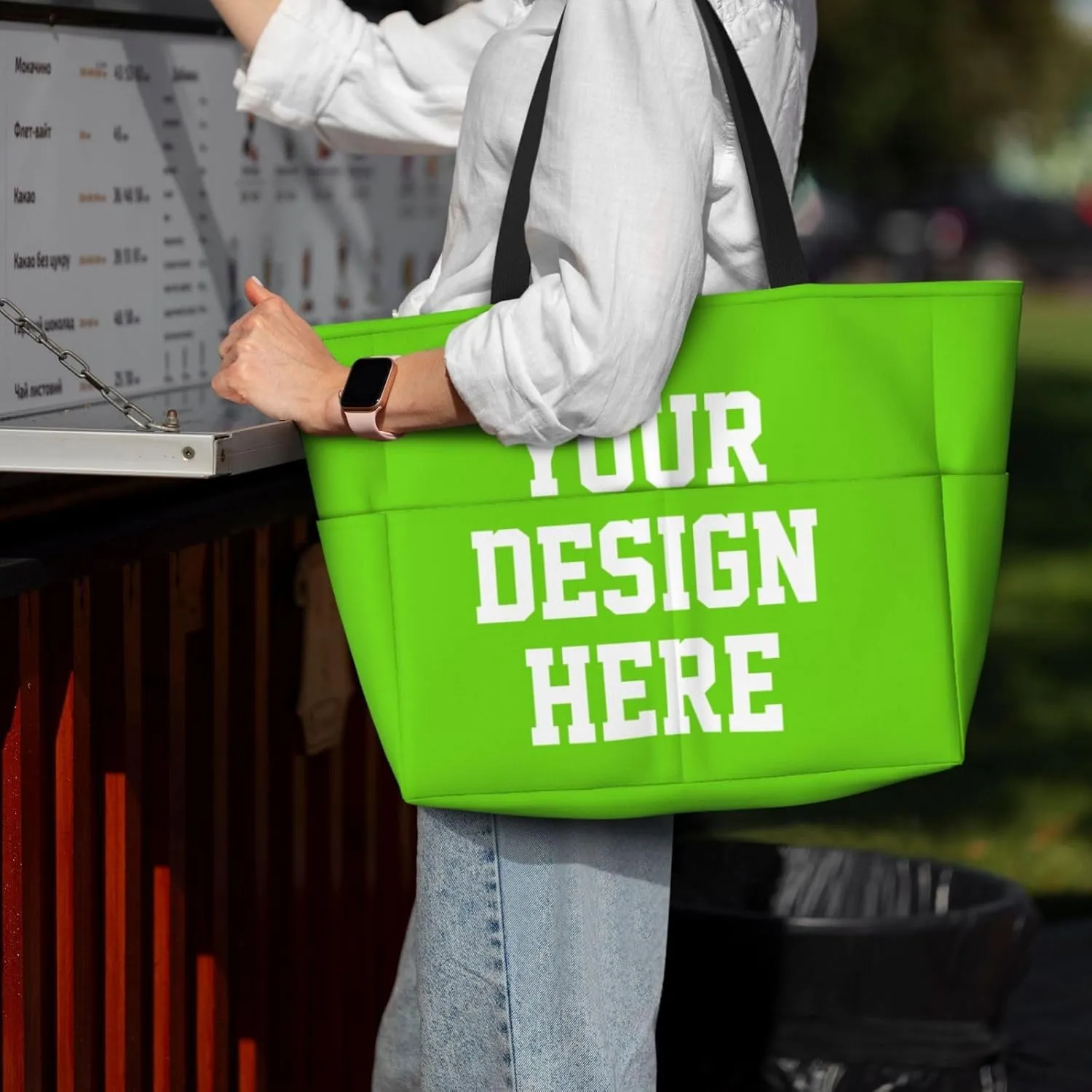 Custom Tote Bags For Women Add Your Picture Logo Text Custom Bags With Logo